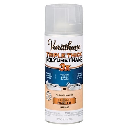 Varathane Varathane 1694652 11.25 oz Triple Thick Transparent Polyurethane Clear Matte; Pack of 6 1694652